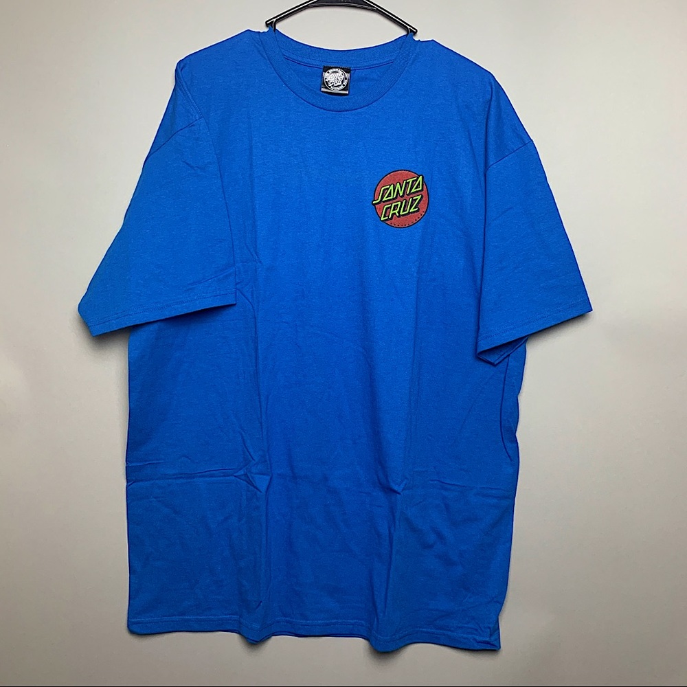 Santa Cruz T-Shirt Blue Red Surfing